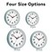 Roymnie Wall Clock Silent NonTicking Modern Clock Battery Operated 8 Inch Small Classic Analog Decorative for Kitchen Bathroom Office Bedroom HomeBlue Gray