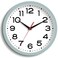 Roymnie Wall Clock Silent NonTicking Modern Clock Battery Operated 8 Inch Small Classic Analog Decorative for Kitchen Bathroom Office Bedroom HomeBlue Gray