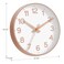 Roymnie Wall Clock Silent Wall Clocks Battery Operated 8 InchModern Non Ticking Analog Clock Decorative for Kitchen Office Bathroom BedroomWhite Rose Gold