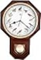 JUSTIME Unique 12 North America Birds Song Schoolhouse Pendulum Wall Clock Chimes Every Hour Melody Made in Taiwan TCBDPPOWLDW Dark Wood