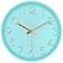 ARASO 8 Wall Clock Silent Non Ticking Quality Quartz Battery Operated Small Round Clock HomeOfficeBedroom Clock Easy to Read Mint