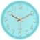 ARASO 8 Wall Clock Silent Non Ticking Quality Quartz Battery Operated Small Round Clock HomeOfficeBedroom Clock Easy to Read Mint