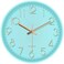 ARASO 8 Wall Clock Silent Non Ticking Quality Quartz Battery Operated Small Round Clock HomeOfficeBedroom Clock Easy to Read Mint