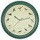 Belinlen Singing Bird Wall Clock 12 Inch Bird Singing Clock for Home or Office Room Decorative Green