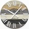 Oldtown Clocks 30 Wooden MultiColor Maritime Coastal Beach Large Roman Wall Clock Grey 30 inch