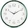 Bernhard Products Hunter Green Wall Clock Silent Non Ticking 12 Inch Quality Quartz Battery Operated Round Easy to Read HomeKitchenOfficeClassroomSchool Clock