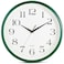 Bernhard Products Hunter Green Wall Clock Silent Non Ticking 12 Inch Quality Quartz Battery Operated Round Easy to Read HomeKitchenOfficeClassroomSchool Clock