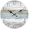 HYLANDA Wall Clock 10 Inch Silent Non Ticking Wall Clocks Battery Operated Rustic Wooden Clocks Decorative for Kitchen Bathroom Bedroom Living Room