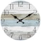 HYLANDA Wall Clock 10 Inch Silent Non Ticking Wall Clocks Battery Operated Rustic Wooden Clocks Decorative for Kitchen Bathroom Bedroom Living Room