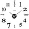AILILIFE 2028 Inch DIY Wall Clock 3D Frameless Silent NonTicking Modern Battery Operated Wall Clocks for Living Room Bedroom Office and Home Decoration Black