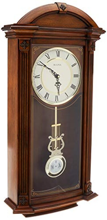 Bulova C4331 Hartwick Chiming Clock Walnut 2975 x 14 x 55