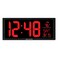 AcuRite Oversized Wall Clock with Date and Temperature 145Inch Red