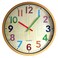 TOHOOYO Wall Clock 12 Inch Easy to Read Silent NonTicking Colorful Battery Operated Clockfor BedroomLiving RoomKitchenOfficeSchool Classroom Yellow