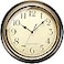 Plumeet Metal Wall Clock 13 Non Ticking Classic Silent Iron Wall Clocks Decorative Kitchen Living Room Bedroom Arabic Numerals Battery Operated 13 Brown