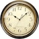 Plumeet Metal Wall Clock 13 Non Ticking Classic Silent Iron Wall Clocks Decorative Kitchen Living Room Bedroom Arabic Numerals Battery Operated 13 Brown