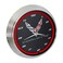 Neonetics Corvette C8 Next Generation Red Neon Clock 15 Inch Diameter with Chrome Rim and Red Glass Tube 8CORV8