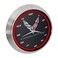 Neonetics Corvette C8 Next Generation Red Neon Clock 15 Inch Diameter with Chrome Rim and Red Glass Tube 8CORV8