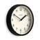 JONES CLOCKS Spin wall Clock Small Modern Round Clock 8 inch Black Easy to Read Numbers Ideal for Kitchen Office Childrens Room or Any Small Space