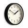 JONES CLOCKS Spin wall Clock Small Modern Round Clock 8 inch Black Easy to Read Numbers Ideal for Kitchen Office Childrens Room or Any Small Space