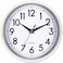 Bernhard Products White Wall Clock 8 Inch Retro Kitchen Silent NonTicking Quality Quartz Battery Operated Clock for HomeOfficeClassroomBathroomNursery Room Easy to Read