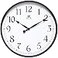 Infinity Instruments Officium 18 inch Plain Office Wall Clock Business Easy to Read Battery Operated Black