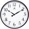 Infinity Instruments Officium 18 inch Plain Office Wall Clock Business Easy to Read Battery Operated Black