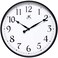 Infinity Instruments Officium 18 inch Plain Office Wall Clock Business Easy to Read Battery Operated Black