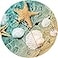 TAHEAT 8 Inch Coastal Seashell Starfish Wall Clock Accurate Decorative Clocks Silent Non Ticking Easy to Read Wall Clock for BedroomLiving RoomKitchen