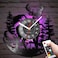 Timethink Cabin Deer Wall Clock with 7 Colors Changing 12 Inch Deer Hunting Clock Silent Battery Operated Forest Wildlife Mountain Lodge Elk Rustic Farmhouse Wall Watch Clock for Man Cave