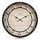 Lafocuse 12 Inch Raised 3D Numbers Black Wall Clock Kitchen Battery Operated Silent Farmhouse Distressed Rustic Wall Clocks for Living Room Decor
