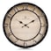 Lafocuse 12 Inch Raised 3D Numbers Black Wall Clock Kitchen Battery Operated Silent Farmhouse Distressed Rustic Wall Clocks for Living Room Decor