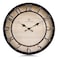 Lafocuse 12 Inch Raised 3D Numbers Black Wall Clock Kitchen Battery Operated Silent Farmhouse Distressed Rustic Wall Clocks for Living Room Decor
