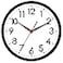 AKCISOT 14 Inch Wall Clock Silent NonTicking Modern Wall Clocks Battery Operated Analog Classic Clock for Office Home Bathroom Kitchen Bedroom School Living RoomBlack