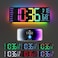 YISILE 13 Digital Wall Clock with Night Light8 RGB ColorDual Alarms with Large Display Dimmer Auto DST Voice Control Auto Time SyncRemote Control for Living Room BedroomGift for All Ages