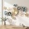 Axioglo Wall Clocks for Living Room DecorLarge Wall Clock3D Creative Metal Ginkgo Leaf Designwith Silent Movement Wall Clocks for Home Wall Decor Clock33x18