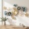 Axioglo Wall Clocks for Living Room DecorLarge Wall Clock3D Creative Metal Ginkgo Leaf Designwith Silent Movement Wall Clocks for Home Wall Decor Clock33x18