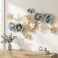 Axioglo Wall Clocks for Living Room DecorLarge Wall Clock3D Creative Metal Ginkgo Leaf Designwith Silent Movement Wall Clocks for Home Wall Decor Clock33x18