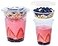 botogift 50 Sets 12 oz Clear Plastic Cups with Insert Flat LidsNO HOLE Disposable Parfait Cups with Lids for Fruit Yogurt Smoothie Iced Cold Drinks Dips and Veggies No Leaking