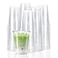 TashiBox 12 Ounce 100 Count Plastic Cups for Cold Drink Disposable Coffee Cups
