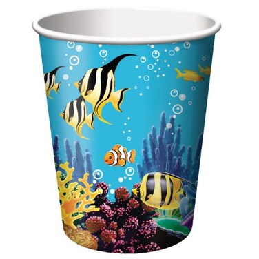 Creative Converting 375325 Under the Sea Diposable Paper Cups 9 oz 8 pcs