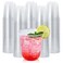 Vplus 12 oz Compostable Clear Plastic Cold Cups 100 Pack Biodegradable Disposable Cups BPA PFAS Free PlantBased Plastic Cups for Juice Wine Parties Weddings and Everyday Use