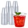Turbo Bee 100 Pack 9oz Clear Plastic CupsDisposable Crystal Drinking CupsPET Plastic Party Cups for WineJuiceIced Coffee and Cold Drinks