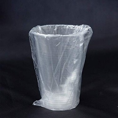LPS Lowpricesupply 100 PACK 9 oz Hotel Motel Room Plastic Translucent Individually Wrapped Cups