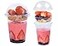botogift 50 Sets 12 oz Clear Plastic Cups with Insert Dome LidsNO HOLE Disposable Parfait Cups with Lids for Fruit Yogurt Smoothie Iced Cold Drinks Dips and Veggies No Leaking