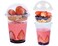 botogift 50 Sets 12 oz Clear Plastic Cups with Insert Dome LidsNO HOLE Disposable Parfait Cups with Lids for Fruit Yogurt Smoothie Iced Cold Drinks Dips and Veggies No Leaking