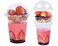 botogift 50 Sets 12 oz Clear Plastic Cups with Insert Dome LidsNO HOLE Disposable Parfait Cups with Lids for Fruit Yogurt Smoothie Iced Cold Drinks Dips and Veggies No Leaking