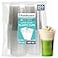 Freshware Clear Plastic Cups 100 Pack 20 oz Disposable Cups for Iced Coffee Smoothie Milkshake Cold Drinks