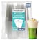 Freshware Clear Plastic Cups 100 Pack 20 oz Disposable Cups for Iced Coffee Smoothie Milkshake Cold Drinks