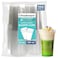 Freshware Clear Plastic Cups 100 Pack 20 oz Disposable Cups for Iced Coffee Smoothie Milkshake Cold Drinks