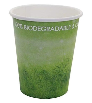 A+ DESIGN A DESIGN Special Green Grass Design Paper Hot Coffee Cups Ecofriendly100 BlodegradableCompostable Green grass 100 count 8 OZ